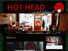 Tablet Screenshot of hotheadhair.co.uk